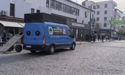 Mevlid-İ Nebi etkinliği için davet anonsları yapan araçlar Diyarbakır sokaklarında
