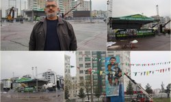 Mevlid-i Nebi etkinliği için kurulan alan peygamber aşıklarını bekliyor