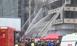 Moskova'da inşaat yangını: 8 ölü