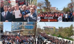Şanlıurfa'da eğitimde şiddete tepki amacıyla binlerce kişi yürüdü