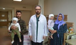 Şanlıurfa'da iki bebek biyonik kulakla ilk kez ses duydu