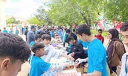 Şanlıurfa'da öğrencilerden Gazze'ye destek kermesi