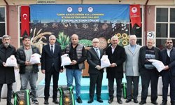 Sivas'ta TAKE Projesi kapsamında tohum dağıtımı yapıldı