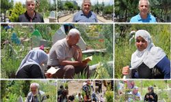 Bayram öncesi mezarlıklarda hüzün ve dua bir arada