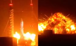 Blue Origin'in devasa roketi 'New Glenn' rampa testi esnasında patladı