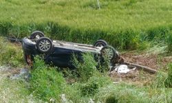 Çınar'da otomobil takla attı: 1 ölü, 1'i ağır 4 yaralı