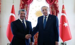 Cumhurbaşkanı Erdoğan, IKBY Başbakanı Barzani ile görüştü