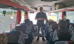 Gaziantep'te bayram öncesi yolcu otobüslerine denetim