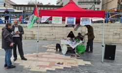 Gazze Nöbeti Grubu'ndan Ulus Meydanı'nda Sumud nöbeti