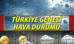 Hafta sonu yurt genelinde yağışlı hava