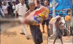 Hindistan'da yaşanan insani dram: Yoksul adam kız kardeşinin naaşını banka önüne getirmek zorunda kaldı
