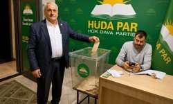 HÜDA PAR Kovancılar İlçe Başkanlığı'na Abbas Yılmaz yeniden seçildi