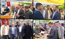 HÜDA PAR Tarsus İlçe Teşkilatından Kur'an kursları yararına düzenlenen kermese ziyaret