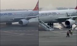 İstanbul-Katmandu seferini yapan THY uçağının iniş takımında yangın çıktı