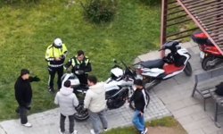 Kırıkkale'de kapalı alanda motosiklet kullanan 2 kişiye 180 bin lira ceza
