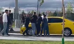 Malatya'da sürücülerin kavgası kamerada