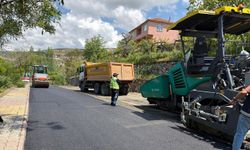 Pütürge merkezde sıcak asfalt çalışmaları tamamlandı