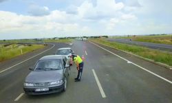 Şanlıurfa'da drone destekli Kurban Bayramı trafik denetimleri