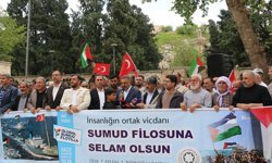 Şanlıurfa'da Sumud Filosu'na saldırıya tepki basın açıklaması düzenlendi