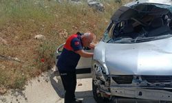 Adıyaman'da araç takla attı: Bir ölü, bir yaralı