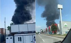 Bursa'da boya imalathanesinde yangın