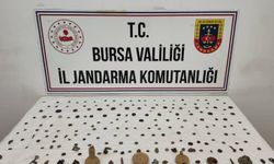 Bursa'da tarihi eser operasyonu: 202 sikke ve obje ele geçirildi