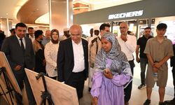 Büyükşehir Belediyesinin kurslarında eğitim alan uluslararası öğrencilerin eserleri sergilendi