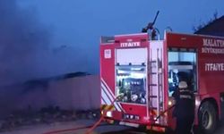 Denizli'de kauçuk fabrikasında yangın 