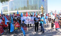 Doğu Türkistanlılardan 'Küçükçekmece'de Çin İstemiyoruz!' protestosu
