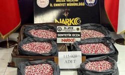 Düzce'de uyuşturucu operasyonu: 115 bin sentetik hap ele geçirildi