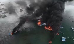 Ekvador'da limanda yangın: 35 tekne hasar gördü, 2 kişi yaralandı