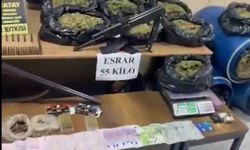 Hatay'da 55 kilogram kubar esrar ele geçirildi: 6 tutuklama
