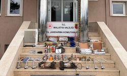 Malatya'da bir şantiyeden inşaat malzemesi çalan şahıs yakalandı