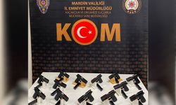 Mardin'de 13 adet ruhsatsız tabanca ve mühimmat ele geçirildi