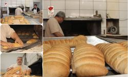 Mardin'de fırıncılar yaklaşık 450 derece sıcaklığa karşı ekmek üreterek geçimlerini sağlıyor