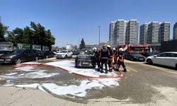 Otoparkta LPG'li araç alev aldı: Facianın eşiğinden dönüldü