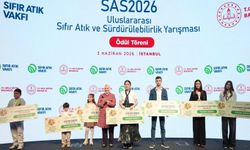 Sıfır Atık Yarışması'nda dereceye giren öğrenci ve öğretmenlere ödülleri verildi