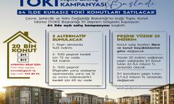 TOKİ 64 ilde 20 bin konutu satışa sunacak