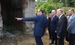 Vali Gül, Osmanlı Köyü kazı alanında incelemelerde bulundu