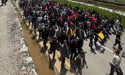 Van-Bahçesaray yolunun ulaşıma açılması için yürüyüş düzenlendi