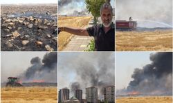 Anız yangınının ardından mahalle sakinleri uyardı: İçki şişeleri endişe oluşturuyor