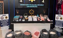 Ankara'da uyuşturucu imalathanesine operasyon: Ham maddeler ve hap basım makinesi ele geçirildi