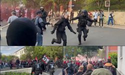 Binlerce kişi AfD kongresini protesto etti: Polis ile protestocular karşı karşıya geldi