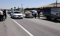 Diyarbakır'da kontrolden çıkan otomobil takla attı: 1 yaralı