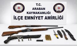 Gaziantep'te ruhsatsız av tüfekleri ele geçirildi: 1 gözaltı
