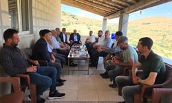 HÜDA PAR heyeti Elazığ'da çiftçilerin sorunlarını yerinde dinledi
