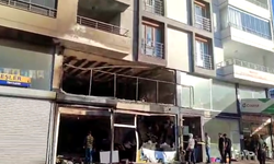 Kovancılar'da korkutan yangın: 5 katlı bina tahliye edildi
