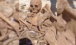 Malatya'da TOKİ inşaatı kazısında insan kemikleri bulundu