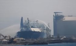 Mısır Dimyat Limanı'nda gaz gemilerinde yangın