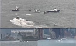 New York'ta deniz uçağı Doğu Nehri'ne sert iniş yaptı: 8 kişi kurtarıldı